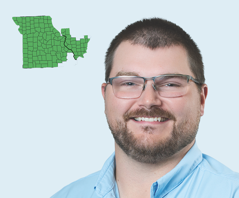 Max Ernat Headshot. Covers Missouri and southern Illinois.